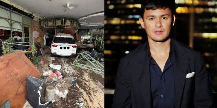 Matteo Guidicelli assures no one hurt after car crashes into family's restaurant