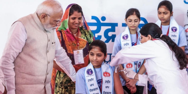 PM Modi launches nationwide HPV vaccination drive for 14-year-old girls
