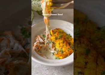 Healthy | 15 Minutes | Weightloss Friendly MASALA PANEER BOWL🥰