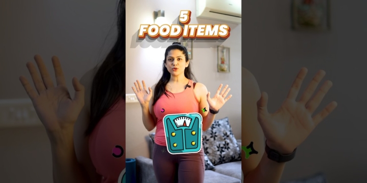 5 food items for losing weight 🏋🏻‍♀️ #health #weightloss #fitness