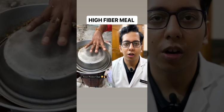 Healthy Street Food in India ? | High Fiber | Dt.Bhawesh | #diettubeindia #dietitian #shorts