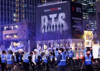 BTS comeback concert: central Seoul locks down for K-pop supergroup's first show in years