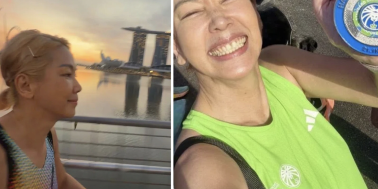 Actress Kym Ng loves running on weekends as it makes her feel free like a child