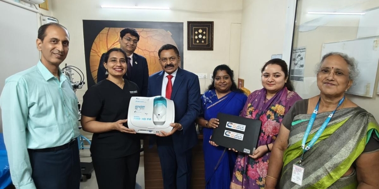 Exim Bank donates retinal camera to support rural infant eye care