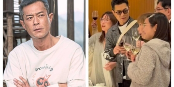 Louis Koo draws crowd at wedding banquet, graciously poses for photos with fans