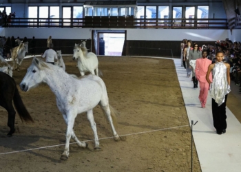 Stella McCartney's horseplay turns Paris runway into ethical fashion arena