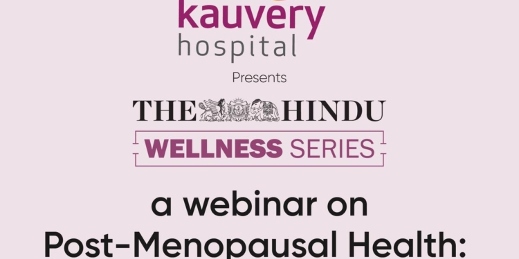 Webinar on post-menopausal health to be held on March 6/