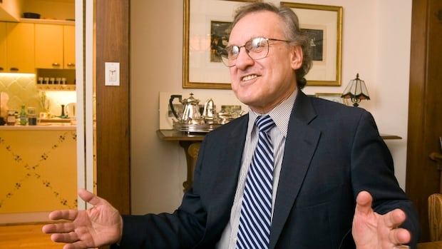Stephen Lewis speaks in the dining room of his Toronto home on Monday, Dec. 11, 2006. At the end of December, Lewis completes his five-year term as UN special envoy for AIDS in Africa, a posting that saw the outspoken Canadian activist criss-crossing