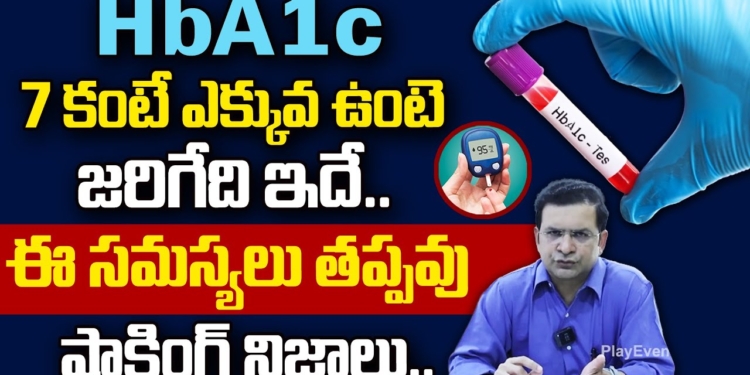 HbA1c 7 కంటే ఎక్కువ ఉంటె? | Dr Movva srinivas About HbA1c Test In Diabetes | Sugar Control |PlayEven