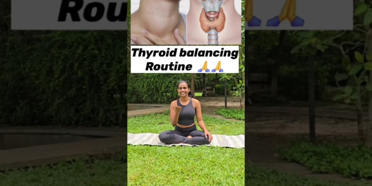 Daily thyroid yog: neck + gland massage,ustrasana  balance hormones & boost energy naturaly #thyroid