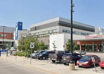 A hospital is shown.