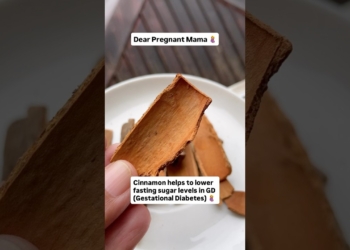 Cinnamon helps to lower fasting sugar levels in gestational diabetes 🤰 #pregnancydiet #diabetes