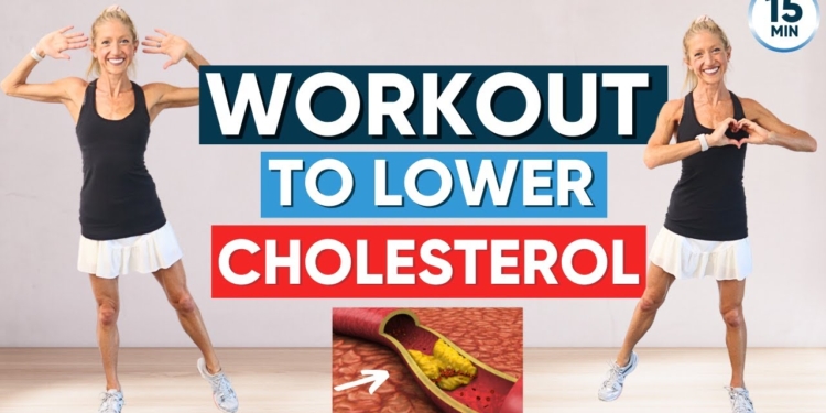 BEST Workout To Lower Cholesterol (15 MIN / LOW IMPACT)