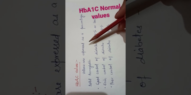 HbA1C Normal values- part 2