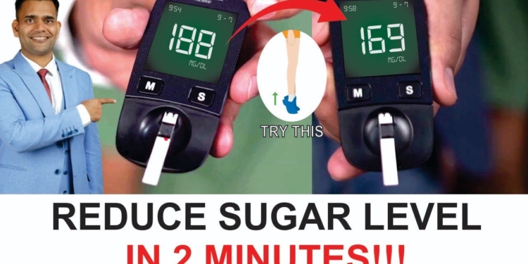 THIS EXERCISE CAN REDUCE SUGAR LEVEL IN 2 MINUTES!
