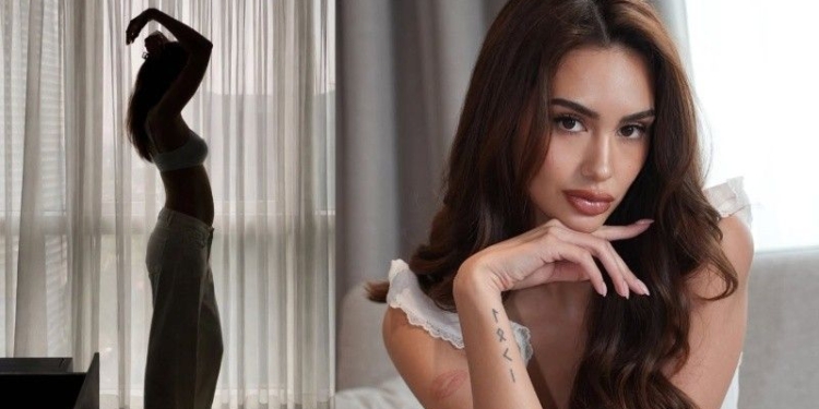 Celeste Cortesi pregnant with 1st child