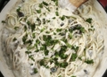 Creamy Mushroom Spaghetti for your pasta craving