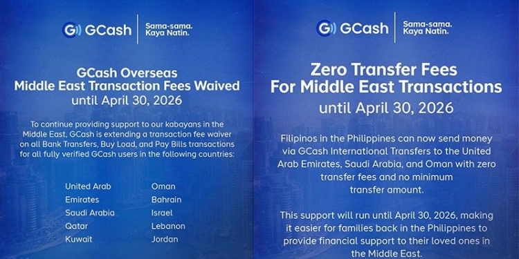 GCash makes everyday spending lighter with free services, MRT discount; extends zero fees for Middle East transactions
