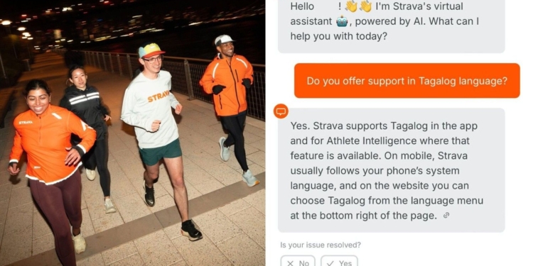 Tara takbo! Strava now offers Tagalog support, 9 other languages
