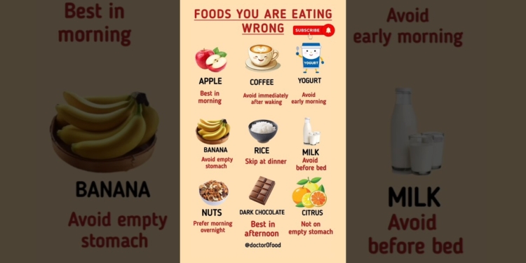 Foods You Are Eating Wrong | Best & Worst Times to Eat These Foods #healthyeating #healthylifestyle