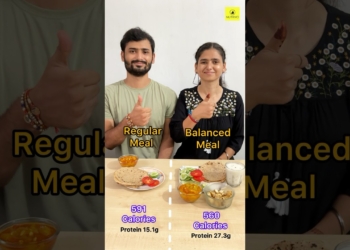 Balance meal vs regular meal #viralshort #balanceddiet #diettips #weightmanagement #foodshorts