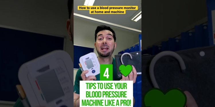 How to use a blood pressure monitor at home and machine