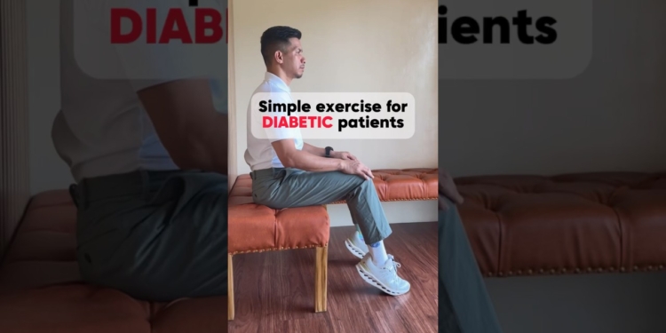 SIMPLE EXERCISE FOR DIABETIC PATIENTS! #diabetes #diabetesawareness #diabetic #diabetesmanagement