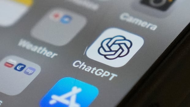 The ChatGPT icon on a smartphone screen.