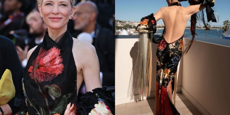 Cate Blanchett hits Cannes in Givenchy dress with a Filipino artist