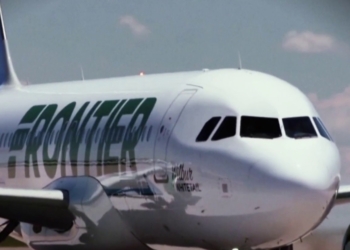 Dramatic video shows moment Frontier Airlines flight hits trespasser on runway