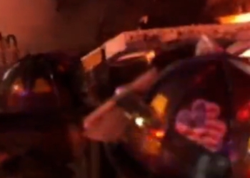 NYPD officers knocked off their feet by explosion