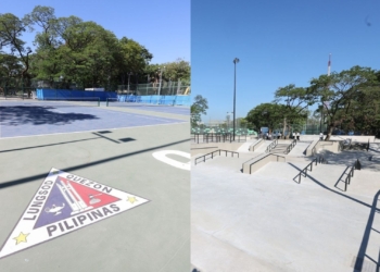 New Quezon Memorial Circle tennis courts, skatepark open to public