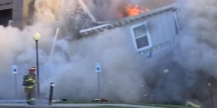 North Dakota apartment building collapses after fire