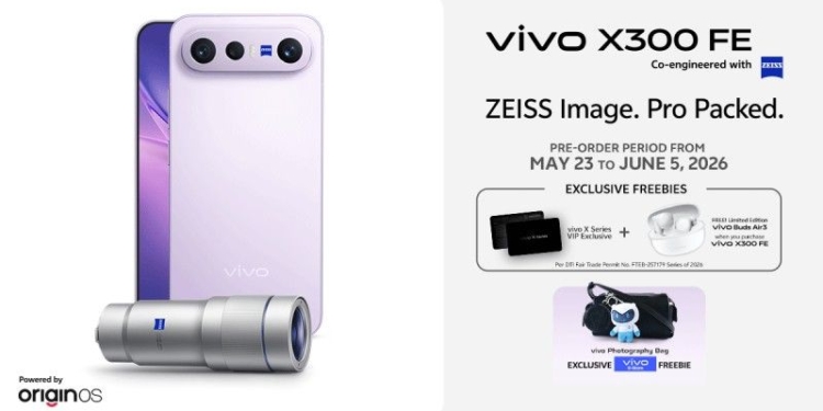Pre-order vivo X300 FE, compact flagship for creators