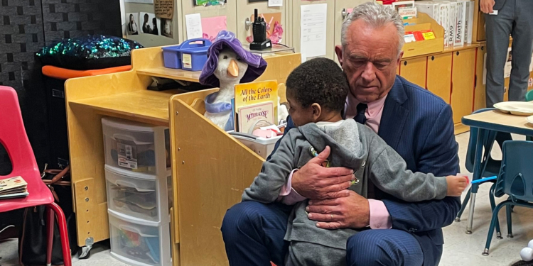 RFK Jr. Swaps Vaccine Talk for Healthy Foods and Reading to Tots in Push To Woo Voters